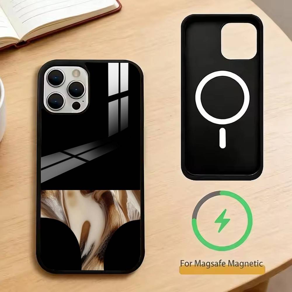 Забавное нижнее белье с леопардовым принтом Чехол для iPhone17,16,15,14,13,12,11 Plus,Pro Магнитный Для Magsafe Беспроводная Зарядка
