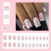 French Minimalist Mid-length European And American Sexy Lip Manicure False Nails