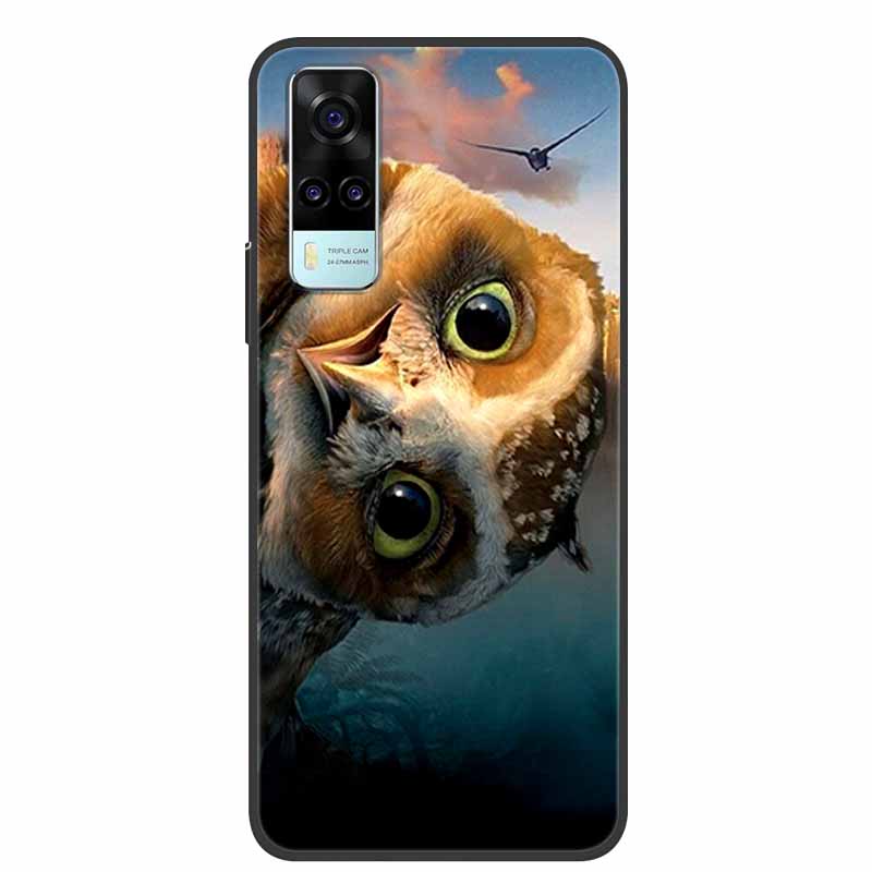 Чехол для vivo Y31 2021 Ударопрочный Мягкий силикон ТПУ Задняя крышка Для Vivo Y53S 4G Y31 2021 Y 31 Чехол V2036 Чехол для телефона Милый мультяшный