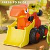 Kids Dinosaur Car Toy Press Go Inertial Drive Pull Children Dino Construction Vehicle Educational Truck Toy Toddlers Boys Girls