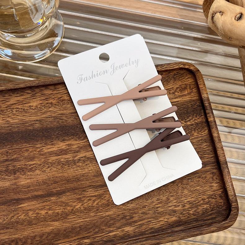 3/4 шт. набор, кофейные заколки для волос, бесшовные заколки для девочек, заколки для волос, BB зажимы, корейские модные женские заколки для волос, головные уборы, аксессуары для волос