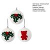 Christmas Ball Ornaments White Foam Balls With Leaf/Bear Pattern Xmas
