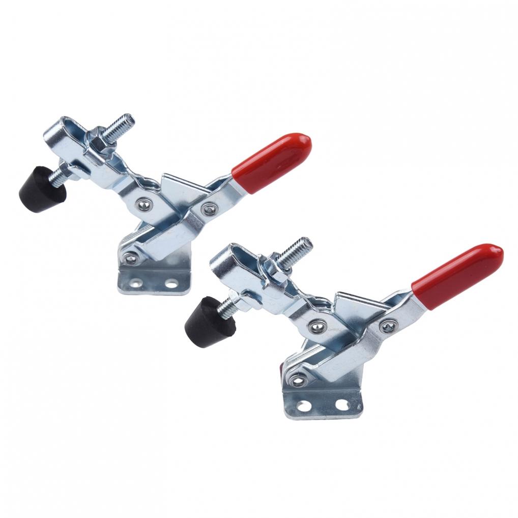 Carpentry Tools Woodworking Clamps Toggle Clamp Horizontal Clip 2Pcs