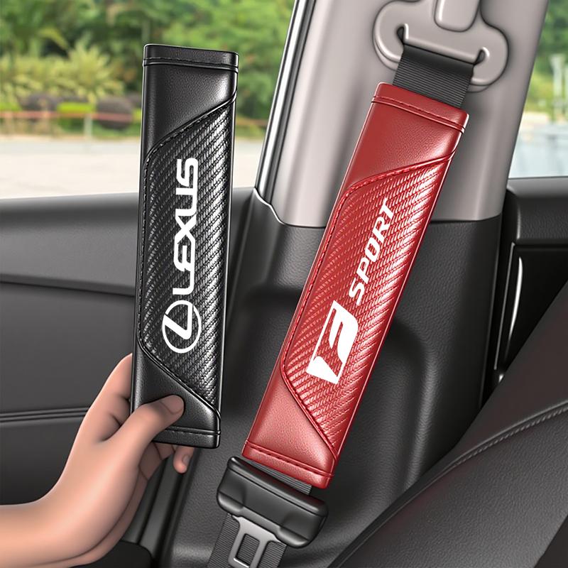 AARW1 Car Seat Belt Shoulder Cover Carbon Fiber Protective Pad For Lexus F SPORT ES RX NX LS UX LM LX GX LC RZ IS CT GS RC HS SC LXB