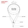 Stylish multi-layer imitation pearl creative diamond-encrusted butterfly necklace, retro collarbone stacked necklace