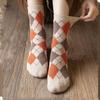 Women's Socks New Autumn and Winter Diamond  Thick Warm Ladies' Women Mid-tube Socks