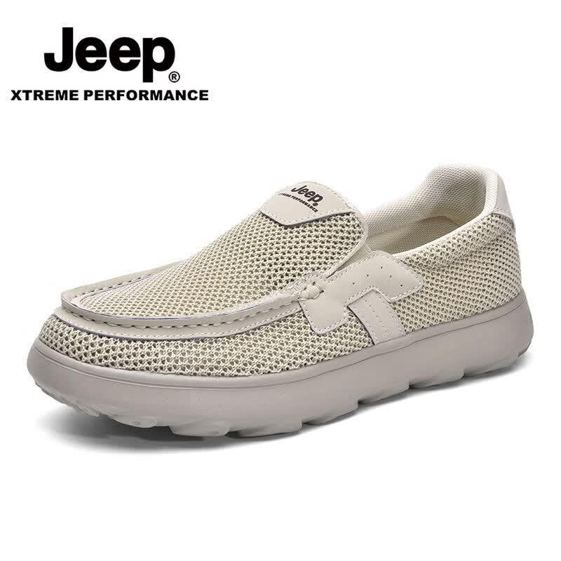 Jeep Мужские повседневные туфли из дышащей сетки без застежек