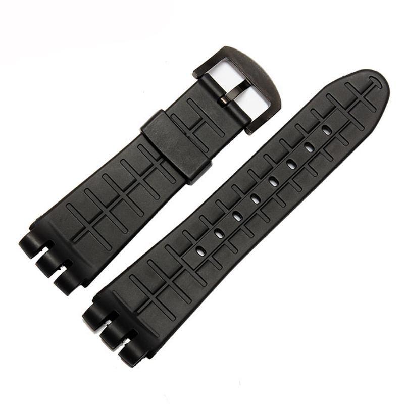 23 мм силиконовый ремешок для часов Swatch YOS440 449 401G 447 448 IRONY Спортивный водонепроницаемый браслет Инструменты Браслет Черный Синий
