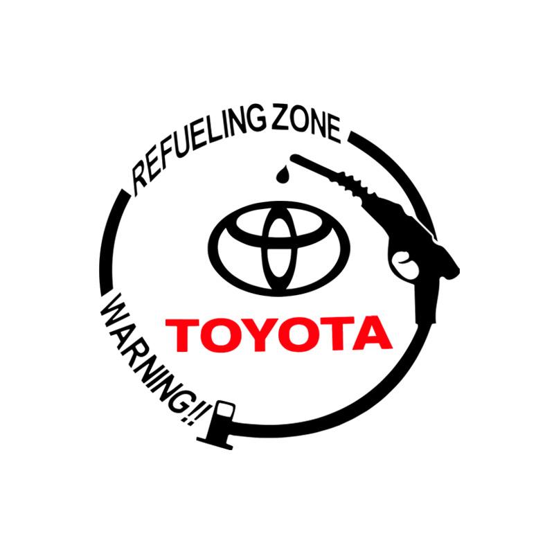 Виниловая светоотражающая наклейка на крышку бензобака с автомобильным значком, аксессуары для Toyota TRD E150 E120 Land Cruiser 200 Chr Corolla Yaris Rav4