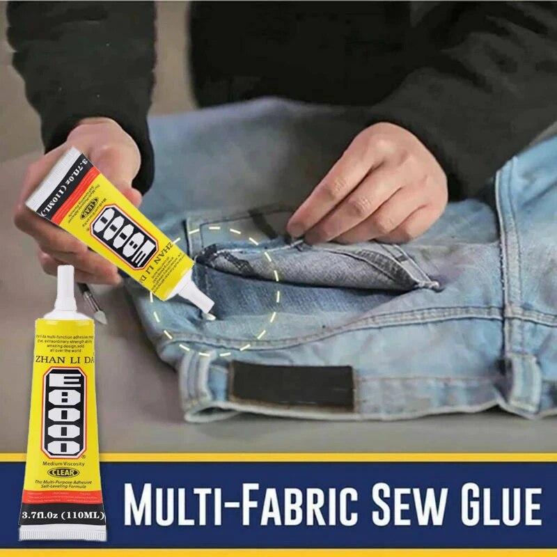 Жидкий клей для шитья, ремонтный комплект для кожаной ткани, текстильной многоцелевой ткани для рукоделия, клей для шитья, домашний швейный инструмент