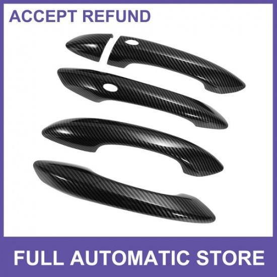 Exterior Door Handle Cover Trim for Hyundai Tucson 22-24 Carbon Fiber Black