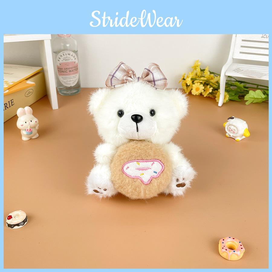 Плюшевый мишка с бантом, плюшевая мягкая игрушка, животное, кукла, брелок, подвеска для рюкзака, подарки