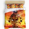 Firefighter Tool Flame Duvet Cover Bed Bedding Set For Double Home Textile Quilt Cover Pillowcases Bedroom Bedding Set No Sheet