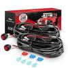 Комплект проводки для светодиодной световой панели 2 шт., 16 AWG - 2 провода, выключатель 12 В Вкл/Выкл Pow