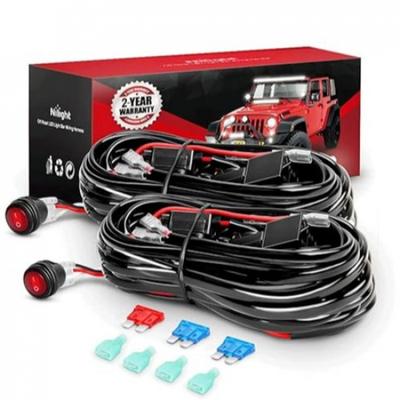 Комплект проводки для светодиодной световой панели 2 шт., 16 AWG - 2 провода, выключатель 12 В Вкл/Выкл Pow