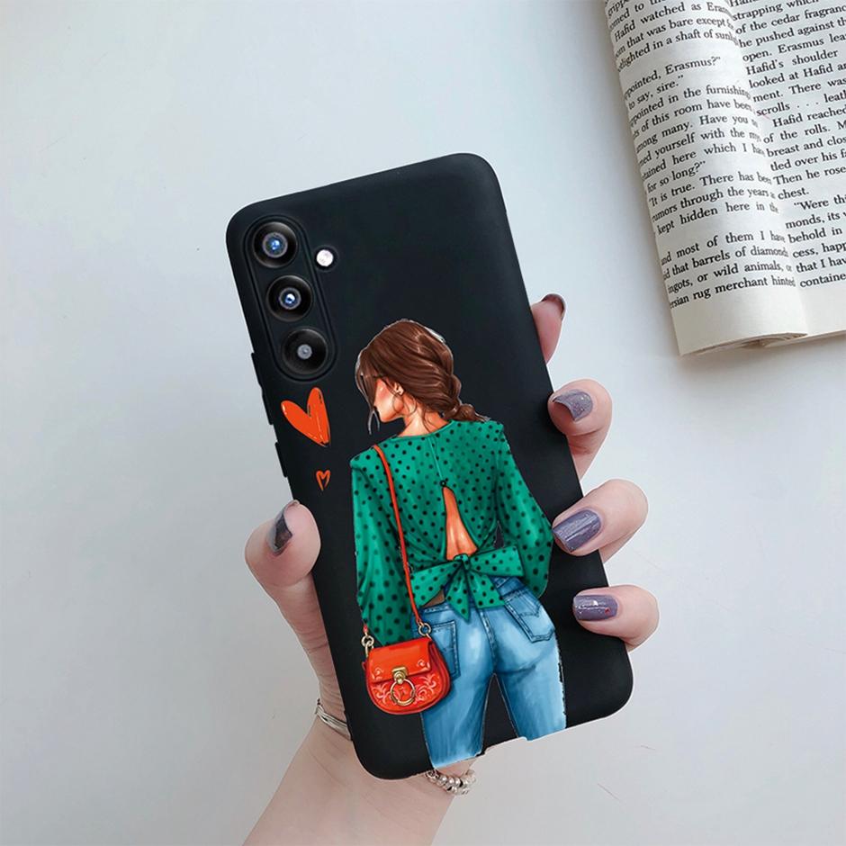 Cover Case For Samsung A34 5G Phone Shell On Samsung Galaxy A54 5G Back Cover Girl Silicone Soft Casing Shockproof Bumper Fundas
