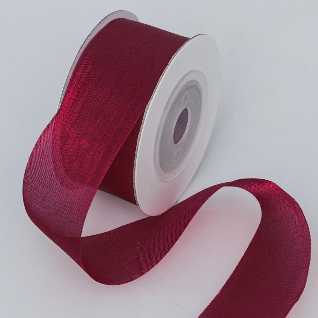 2.5cm Transparent Pearl Snow Ribbon Flower Packaging Ribbon Handmade Diy Hair Decoration Packaging Ribbon AccessoriesRibbon Bow DIY Flower Handmade