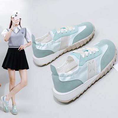 Новые летние дышащие белые туфли в корейском стиле, женские повседневные туфли с низким берцем, туфли на платформе, туфли на платформе XQ-H709
