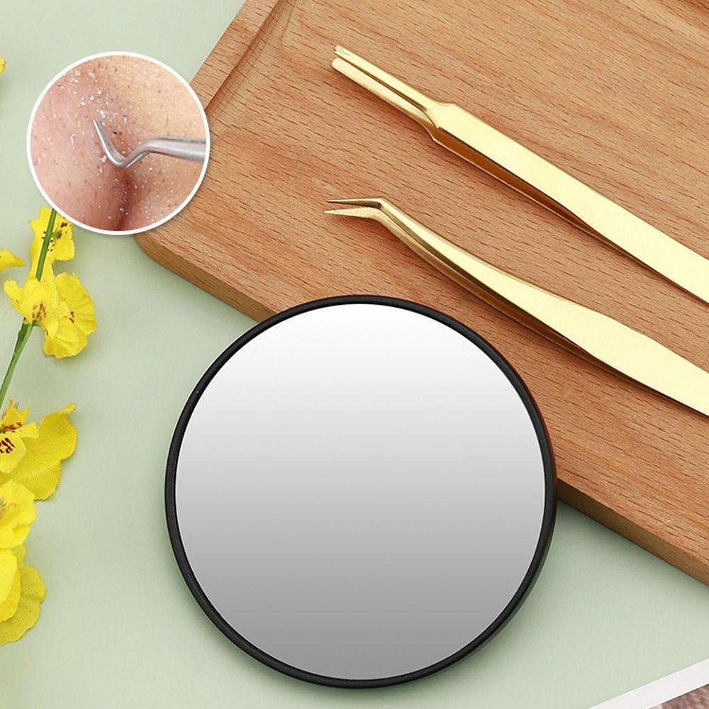 With Suction Cup Magnification Mirror Round Blackhead Magnifying Mirror Bathroom Makeup Mirror