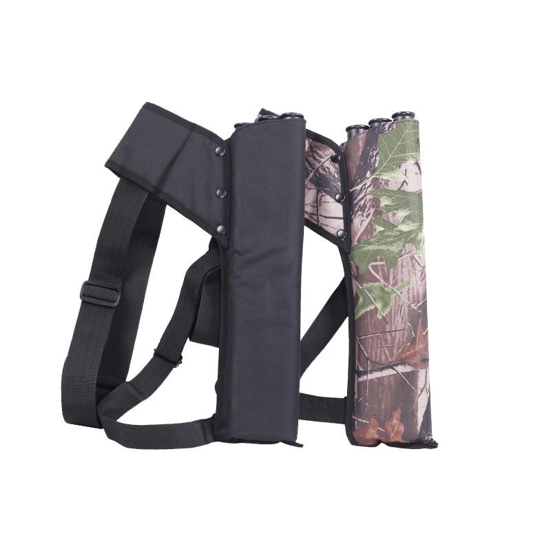 Longchan Double Shoulder Strap 3-Tube Canvas Archery Quiver