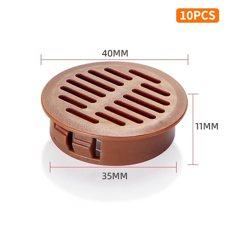 10 PCS Rectangular Breathable Mesh Plastic 35/50mm Ventilation Grille Cabinet Wardrobe Air Vent Wardrobes