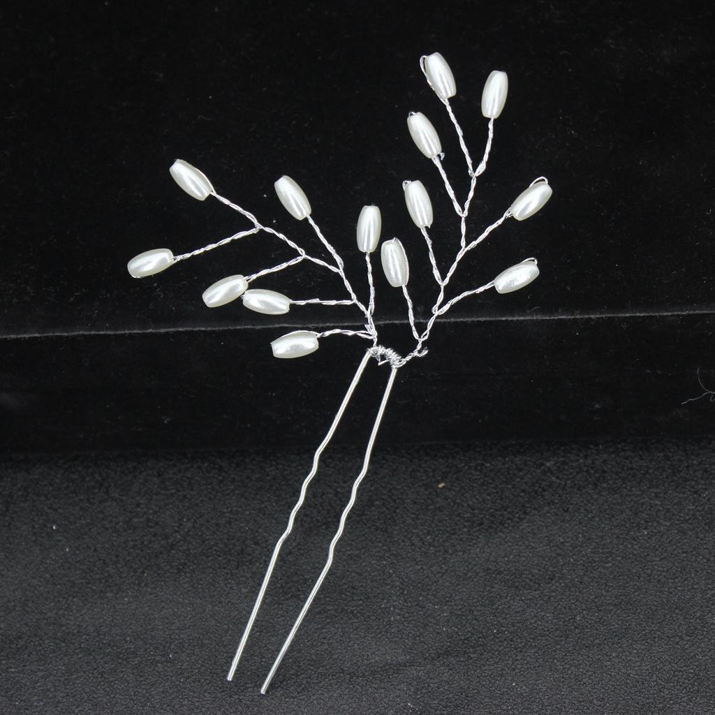 Женская U-образная шпилька металлическая заколка-зажим для волос заколки искусственный жемчуг свадебная тиара аксессуары для волос свадебные прически инструменты для дизайна