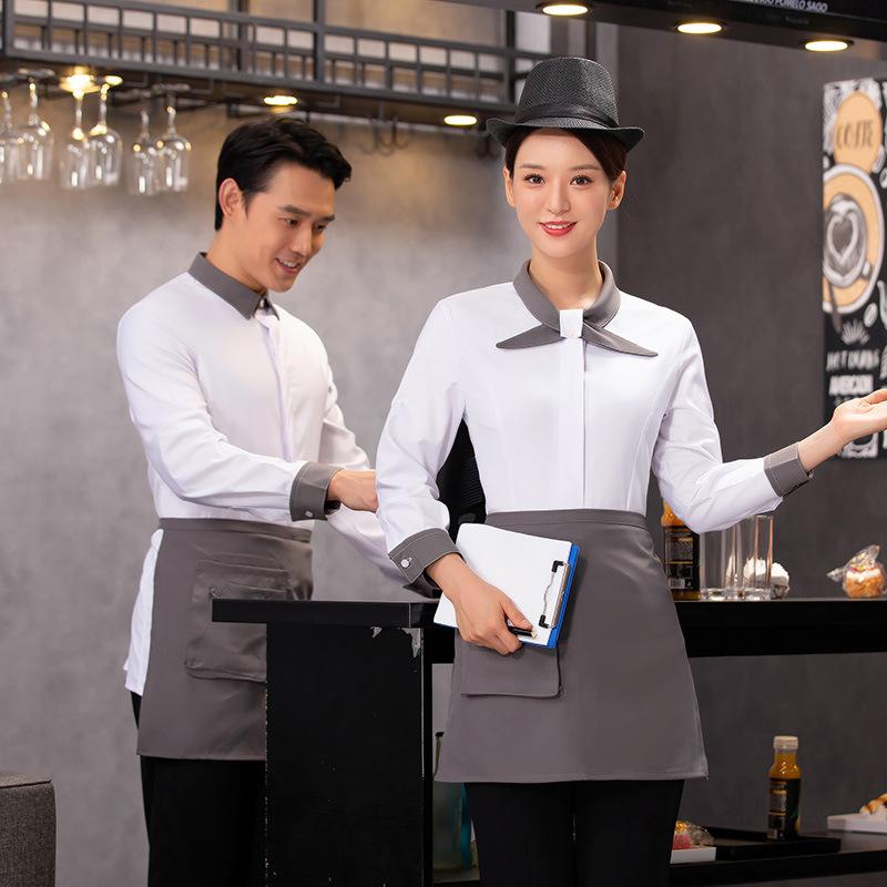 Workwear Cake Shop Hotel Restaurant Hotpot Waiter Work Clothes Female Catering Short Sleeve Professional