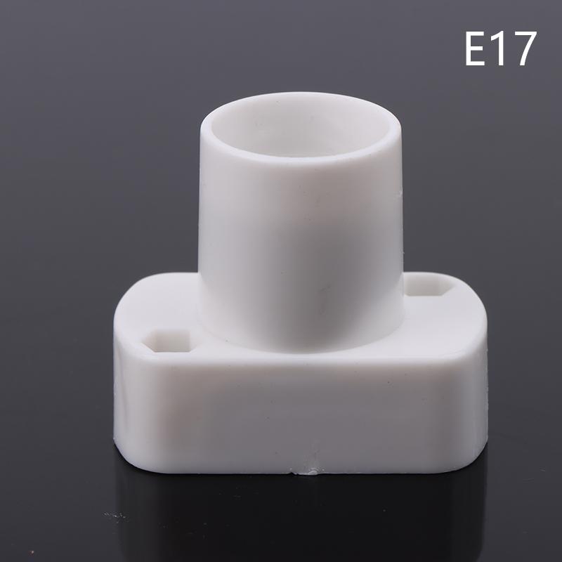1 шт. Белый мини-винтовой цоколь лампы E12 E14 E17 Supporto патрон лампы патрон адаптер держатель лампы цоколь аксессуары