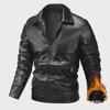 Men's Urban Motorcycle Leather Jacket - Trendy High-Quality Lapel Coat