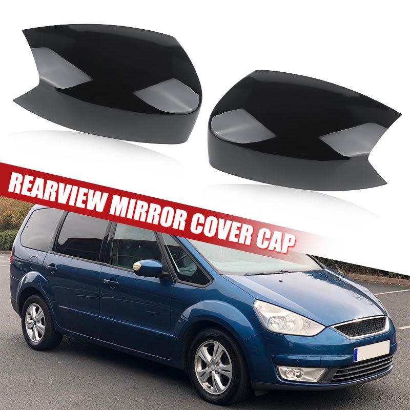 Left Right Door Wing Rearview Mirror Cover Cap For Ford S-MAX Galaxy S-Max 2006 2007 2008 2009 2010 2011-2015 KUGA/Escape 2008