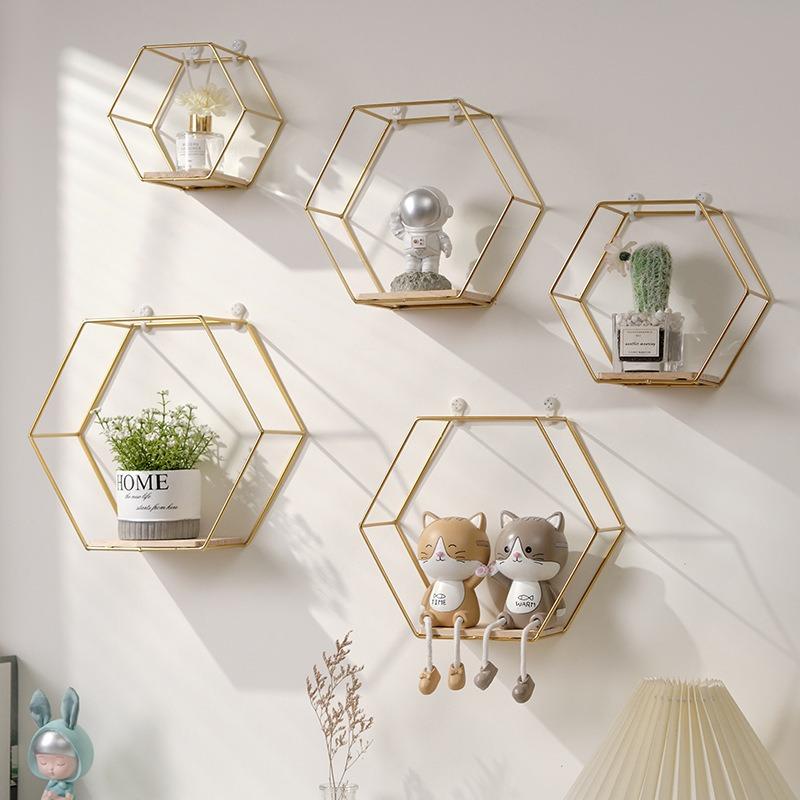 Скандинавский стиль кованые полки настенные украшения для гостиной стеллаж для хранения ручной работы для украшения стен