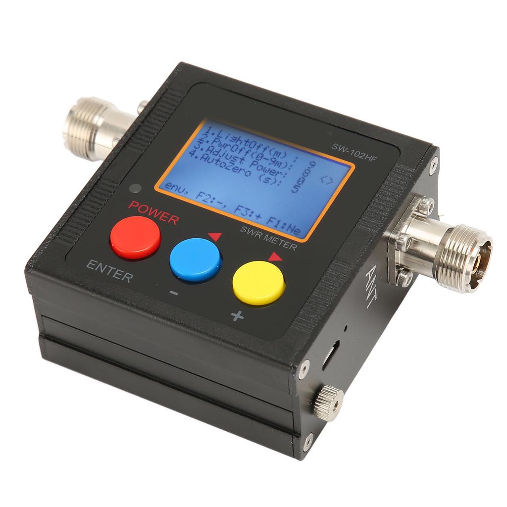 Short Wave SWR Meter with Backlit LCD Display HF 1.5‑70MHz 120W Digital Shortwave Standing Wave Mete
