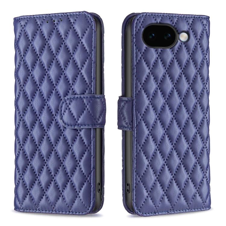 Diamond‑Lattice Wallet‑Flip PU‑Leather Phone‑Case,Card‑Slots Stand‑Function Protective‑Cover Compatible‑With Google Pixel 11a