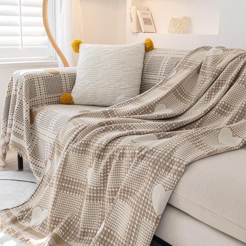 Ткань для чехла для дивана, высокая плотность, приятная для кожи, удобное мягкое многоцелевое одеяло кремового цвета, мягкий цветной тон, дышащая