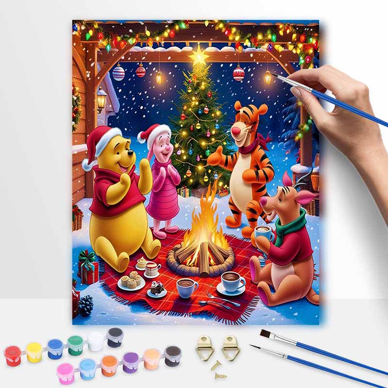 Disney Oil Paint Art Painting Kit Christmas Friends Home Wall Decor