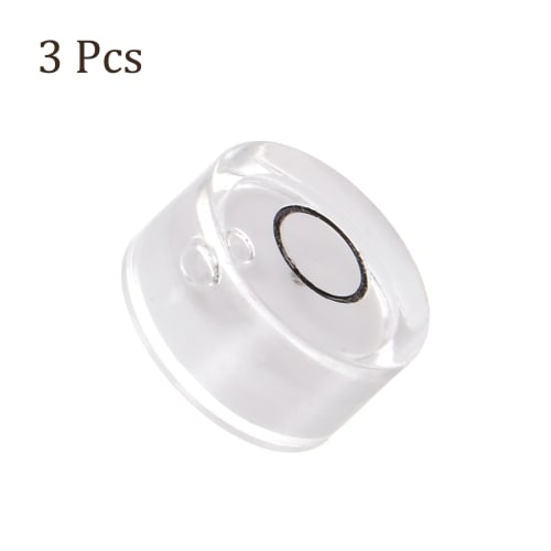 Kozelo 3-Pack Small Round Bubble Levels, 12mm Diameter, 6mm Thick, Mini Round RV Leveling Tool for Travel Trailer Turntable Camera, White