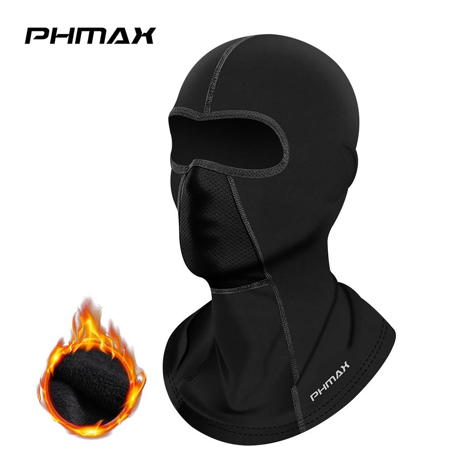 PHMAX Балаклава Зимняя Теплая Велосипедная Маска Ветрозащитная Дышащая Полнолицевая Велосипедная Маска Шоссейный Велосипед Мотоцикл Шарф Лыжный Головной Убор