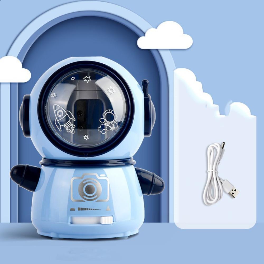 Spaceman Astronaut Automatic Pencil Sharpener Auto Stop Pencil Sharpener Students Stationery