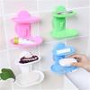 Double Layers Soap Box Bathroom Soap Dish Sucker Holder Container