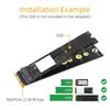 Новая версия М.2 (NGFF) Адаптер Key B+M to Key M для SSD с шиной PCIE, поддерживает тип 2242/2260/2280