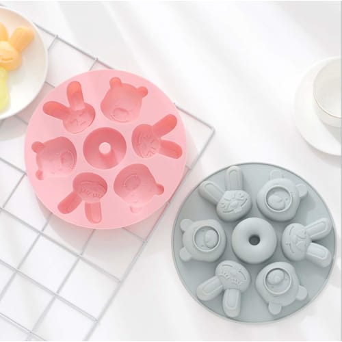Silicone Mold Silicone Mold Bear Rabbit Donut