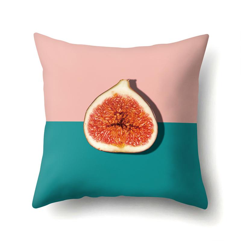 Крутая летняя фруктовая полиэстеровая наволочка, украшение для автомобиля, принт для дома, маленькая свежая милая наволочка