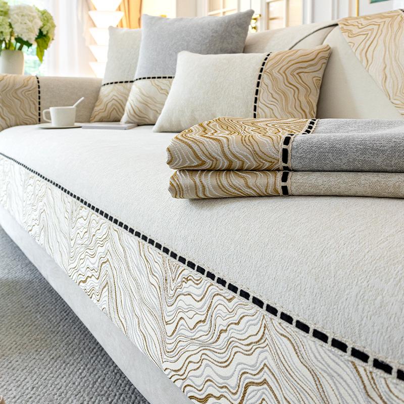 Chenier Sofa Cushion Is Universal In All Seasons  New Non-Slip And Dirt-Resistant Seat Cushion High-End Sofa Cover Backrest Towel
