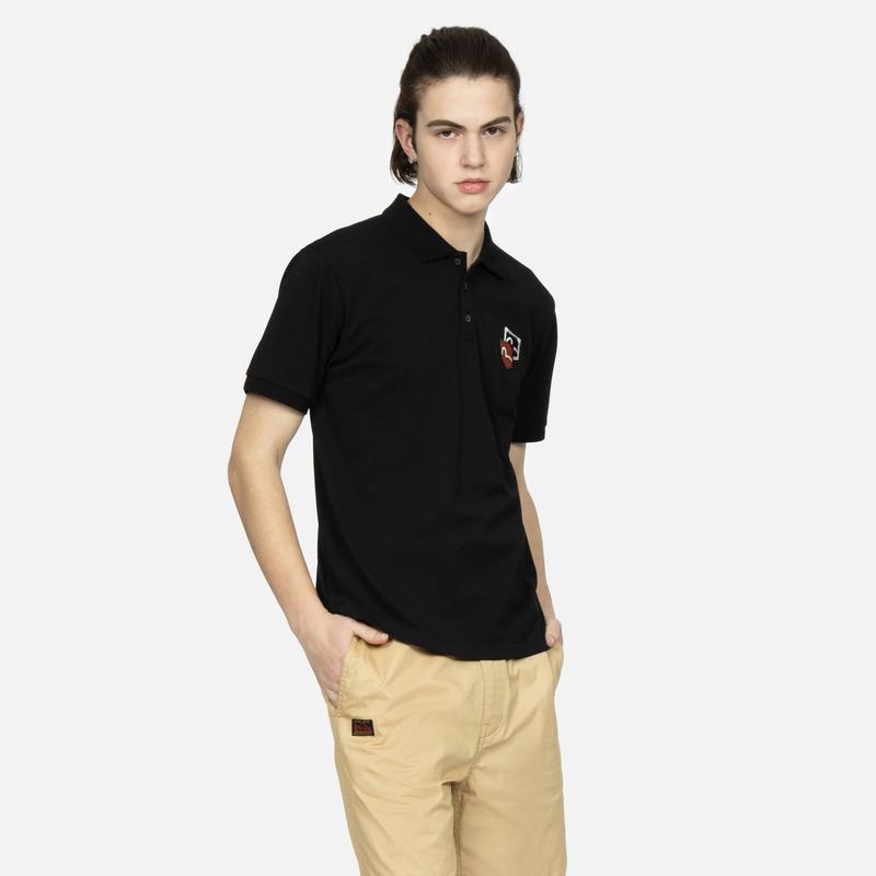 Evisu Маленькая Чайка Карманный Узор Вышитая Короткая Рукавная Рубашка-Поло Мужская Поло 2ESHTM3PS549XXCT
