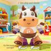 Электрическая танцующая корова Светящиеся музыкальные танцующие игрушки Игрушки со звуками животных для младенцев Сенсорные образовательные интерактивные качающиеся телята для малышей