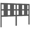 VidaXL Headboard Grey 125.5x4x100 Cm Solid Pine Wood 817982