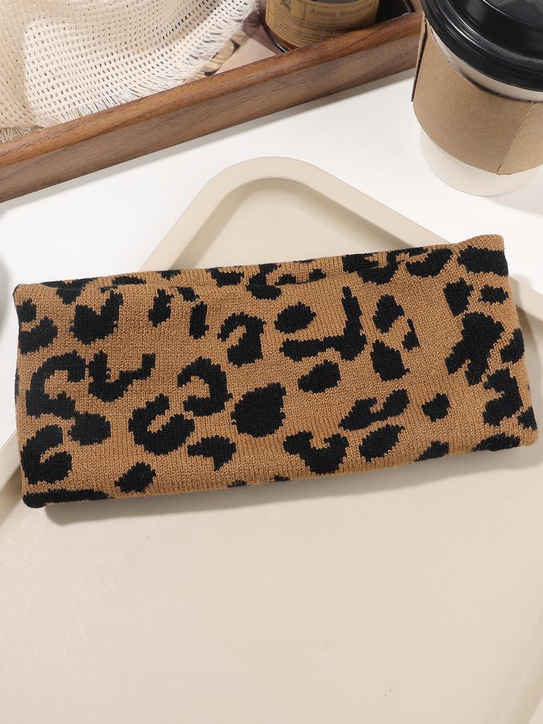 Leopard Print Accessories Yoga Hairband Hair Band Hair Bandeau Stretchy Elastic Gym Sports Fabric For Women Girls