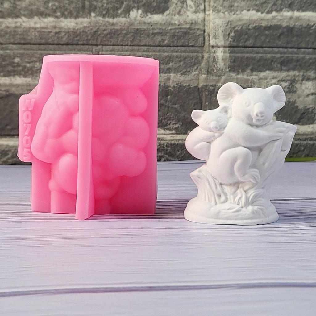Koala with Baby Molds Casting Molds Plasters Molds Animal Silicone Mould Ornament Molds Castings Molds Epoxy Resin Molds