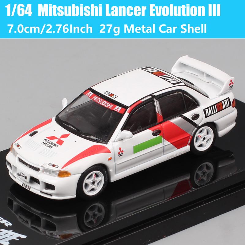 Hobby Japan Масштаб 1/64 Mitsubishi Lancer GSR RS Evolution EVO IX VII IV VIII Ralliart Модель Раллийного Автомобиля Литье под давлением Игрушечные Машинки HJ64