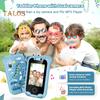 Touchscreen Toddler Phone with Dual Camera IPS Large Screen Video Recording Kids Smart Phone Fun Educational Toy